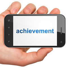 Image showing Education concept: Achievement on smartphone