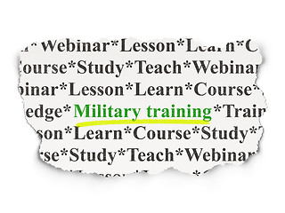 Image showing Education concept: Military Training on Paper background