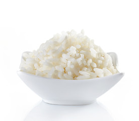 Image showing bowl of boiled rice