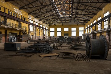 Image showing Electricity distribution hall in metal industry