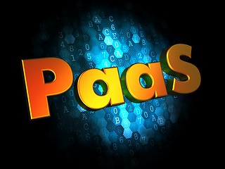 Image showing PAAS Concept on Digital Background.