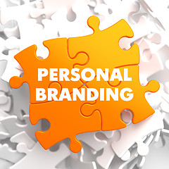 Image showing Personal Branding on Orange Puzzle.