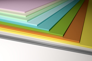 Image showing colorful plain chipboard