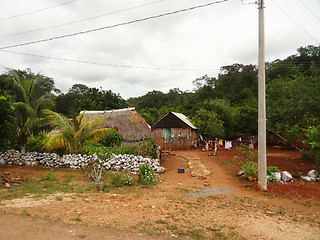 Image showing Mayan village