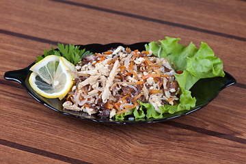 Image showing Fresh funchozy salad