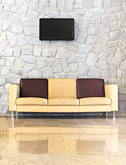 Image showing Leather sofa