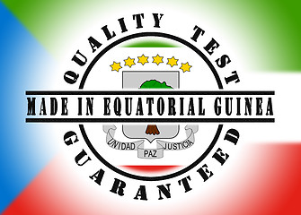 Image showing Quality test guaranteed stamp 