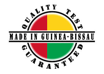 Image showing Quality test guaranteed stamp 