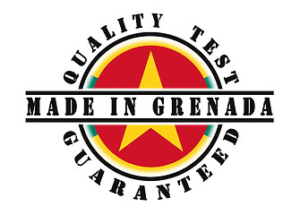 Image showing Quality test guaranteed stamp 