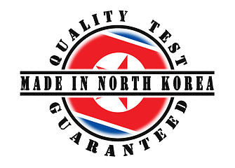 Image showing Quality test guaranteed stamp 