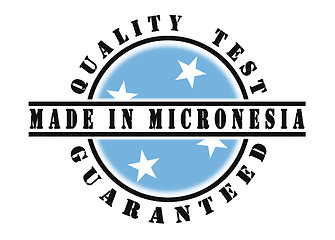 Image showing Quality test guaranteed stamp 