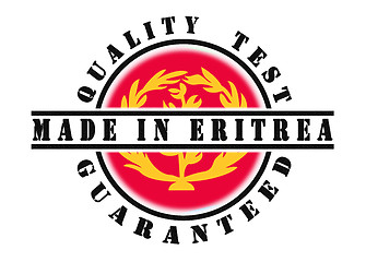 Image showing Quality test guaranteed stamp 