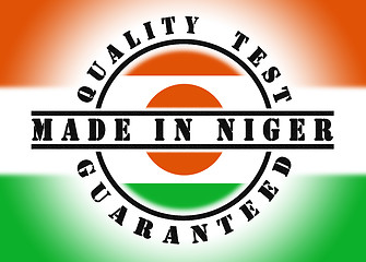 Image showing Quality test guaranteed stamp 