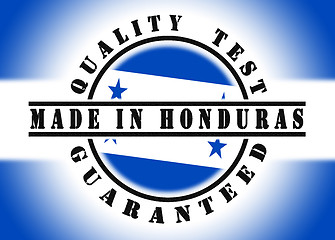 Image showing Quality test guaranteed stamp 