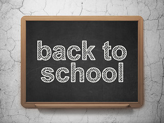 Image showing Education concept: Back to School on chalkboard background