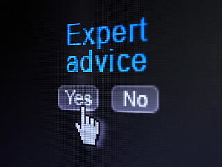 Image showing Law concept: Expert Advice on digital computer screen