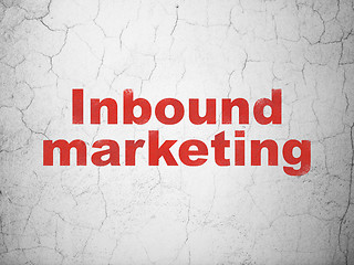 Image showing Business concept: Inbound Marketing on wall background