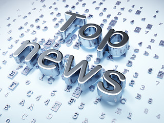 Image showing News concept: Silver Top News on digital background