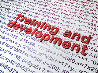 Image showing Education concept:  Training and Development on Education background