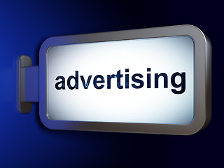Image showing Advertising concept: Advertising on billboard background