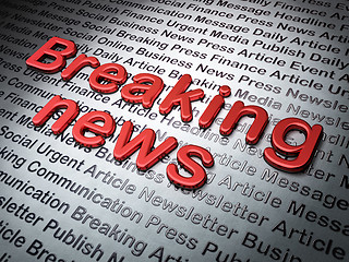 Image showing News concept:  Breaking News on News background