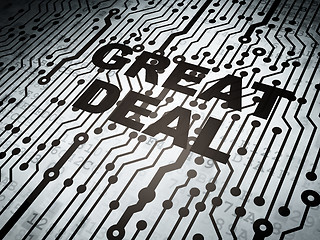 Image showing Business concept: circuit board with Great Deal