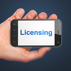 Image showing Law concept: Licensing on smartphone