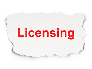 Image showing Law concept: Licensing on Paper background