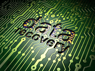 Image showing Information concept: Data Recovery on circuit board background