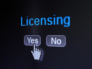 Image showing Law concept: Licensing on digital computer screen