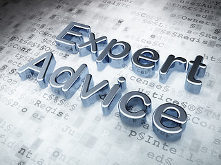 Image showing Law concept: Silver Expert Advice on digital background