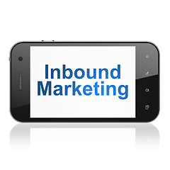 Image showing Finance concept: Inbound Marketing on smartphone