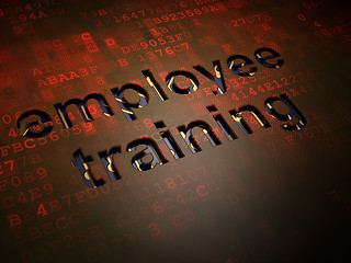 Image showing Education concept: Employee Training on digital screen background