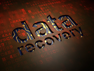 Image showing Information concept: Data Recovery on digital screen background