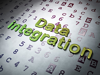 Image showing Data concept:  Data Integration on Hexadecimal Code background