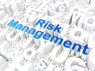 Image showing Business concept: Risk Management on alphabet background