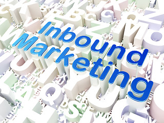 Image showing Business concept: Inbound Marketing on alphabet background