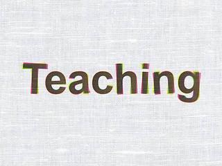 Image showing Education concept: Teaching on fabric texture background