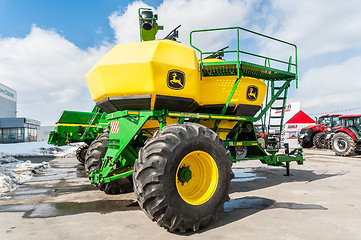 Image showing Agriculture equipment on exhibition. Tyumen
