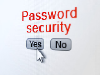 Image showing Privacy concept: Password Security on digital computer screen