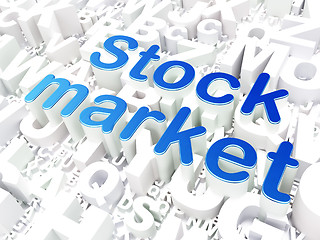 Image showing Business concept: Stock Market on alphabet background