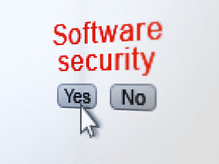 Image showing Security concept: Software Security on digital computer screen