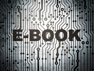 Image showing Education concept: circuit board with E-Book