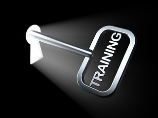 Image showing Education concept: Training on key