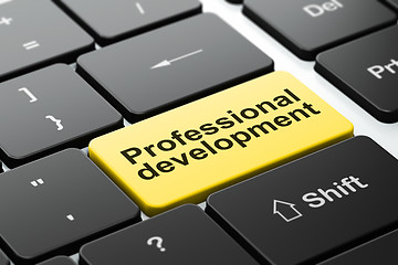 Image showing Education concept: Professional Development on computer keyboard background