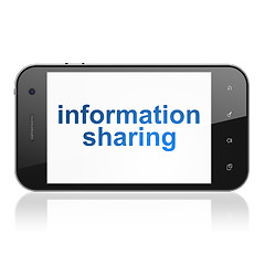 Image showing Information concept: Information Sharing on smartphone
