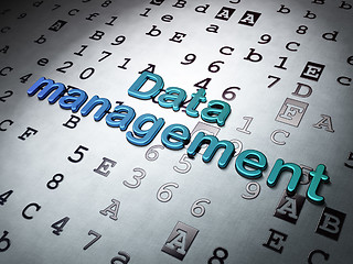 Image showing Information concept:  Data Management on Hexadecimal Code background
