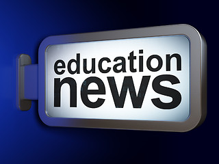 Image showing News concept: Education News on billboard background