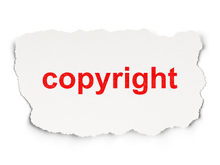 Image showing Law concept: Copyright on Paper background