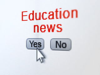 Image showing News concept: Education News on digital computer screen